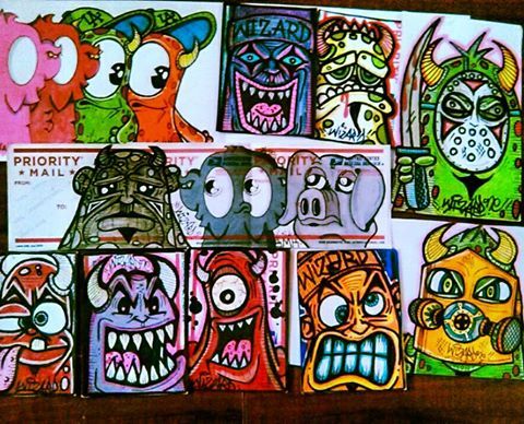 Detail Graffiti Characters Stickers By Wizard Nomer 4