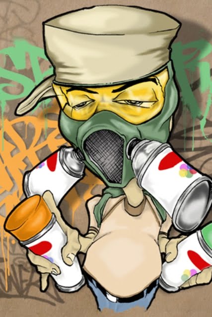 Detail Graffiti Characters Wallpaper Nomer 18