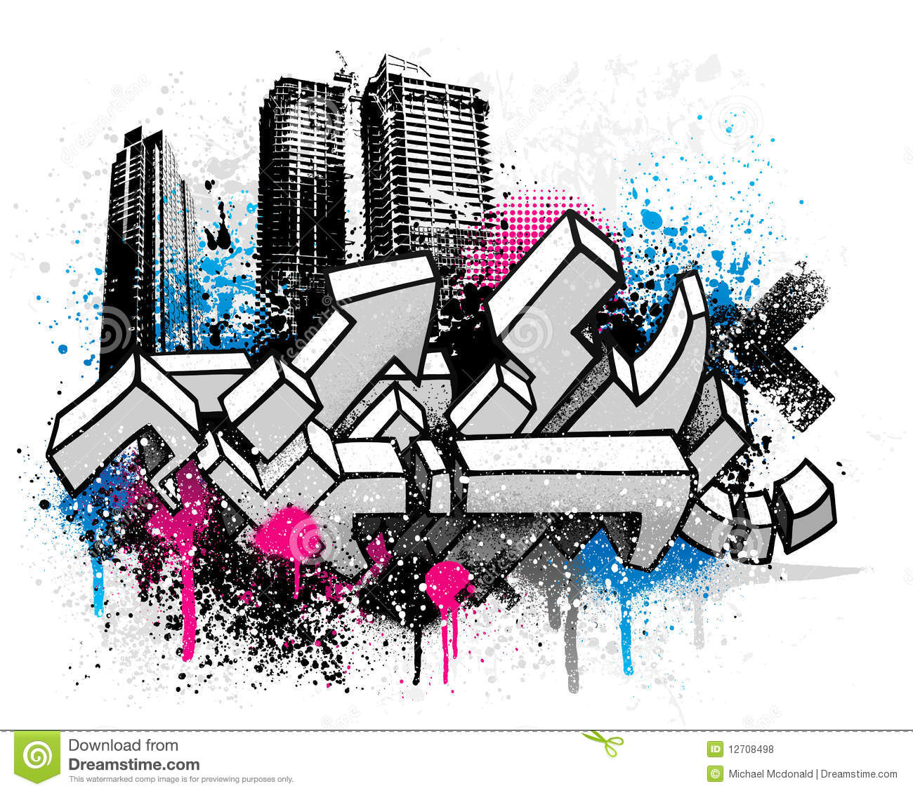Detail Graffiti City Background Nomer 2