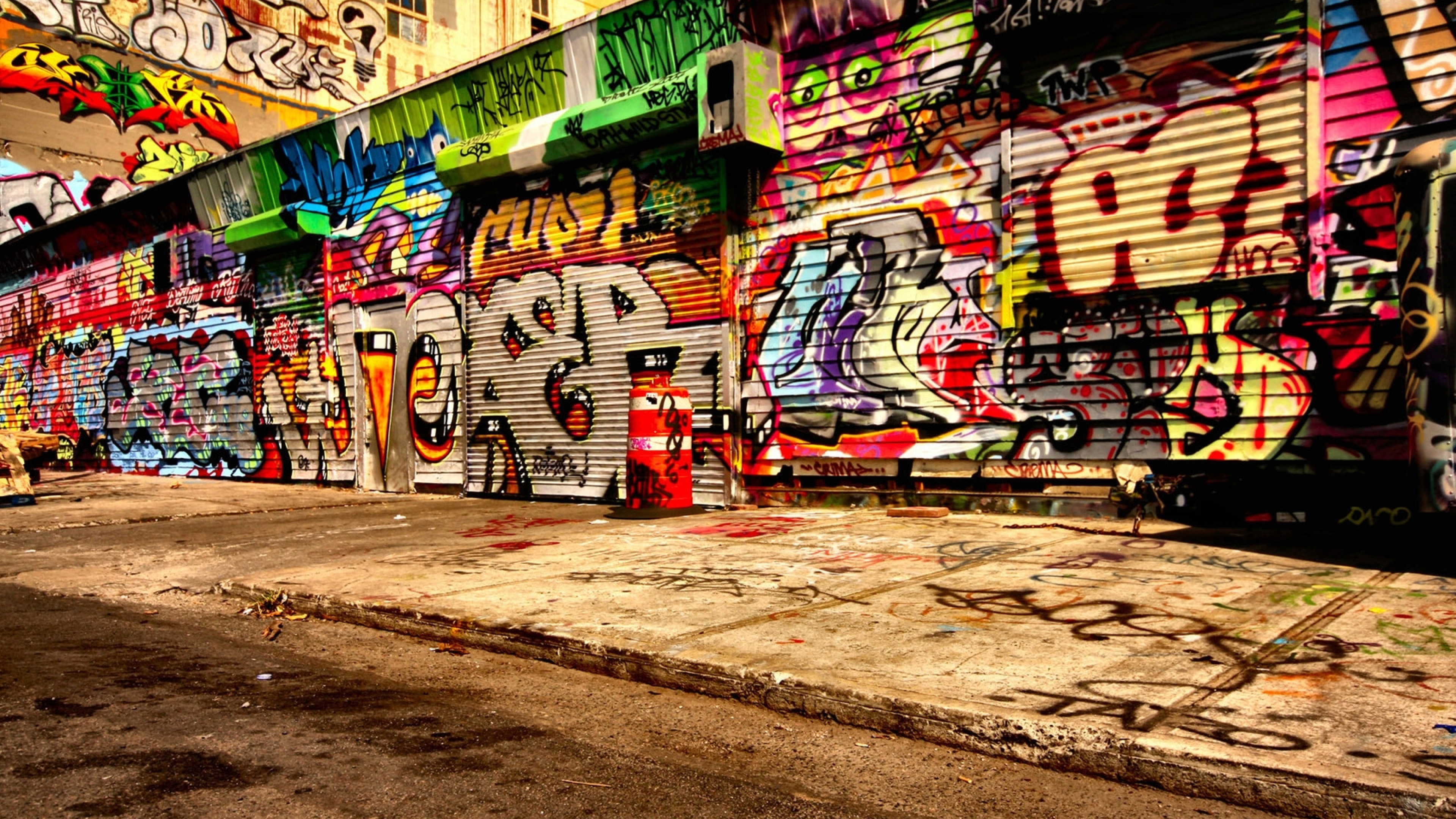 Detail Graffiti City Background Nomer 29