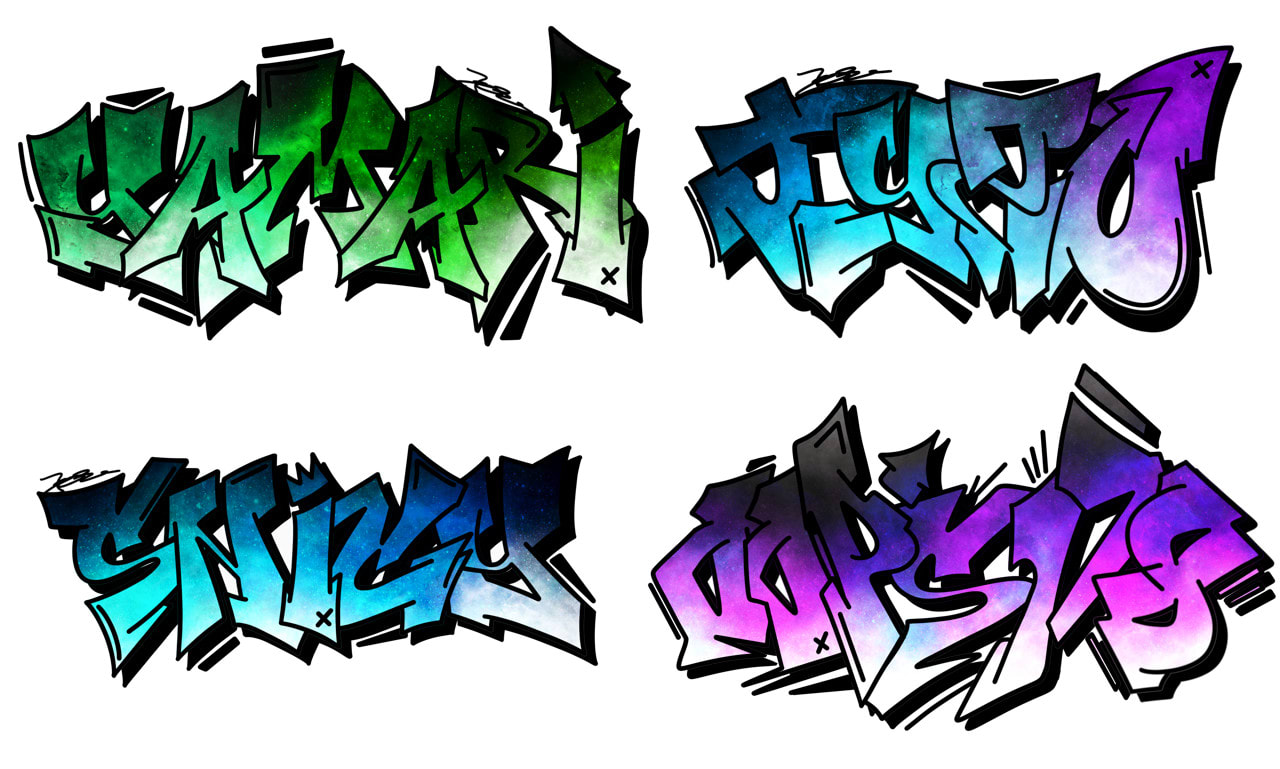 Detail Graffiti Classic Untuk Logo Nomer 17