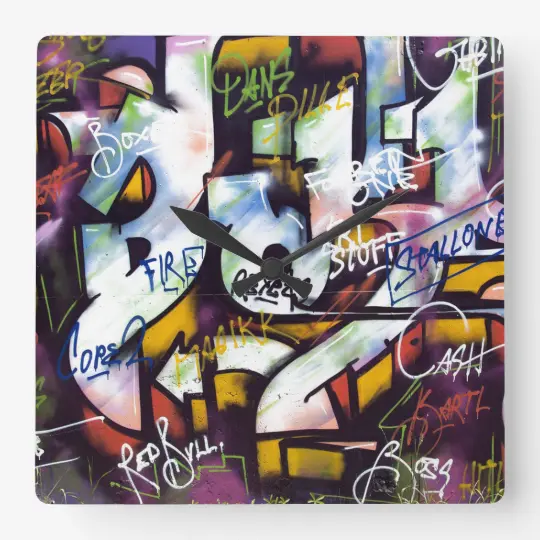 Detail Graffiti Clock Hd Nomer 4