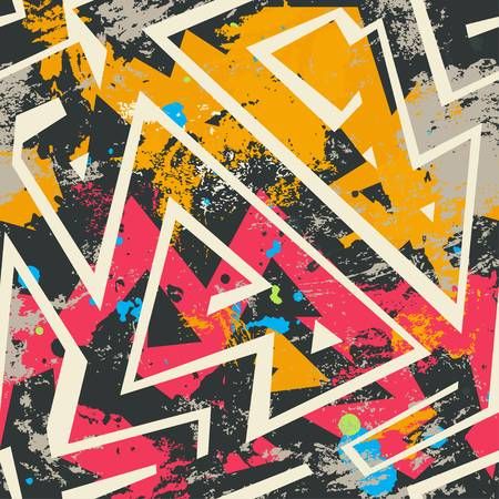 Detail Graffiti Colorful Seamless Pattern Nomer 25