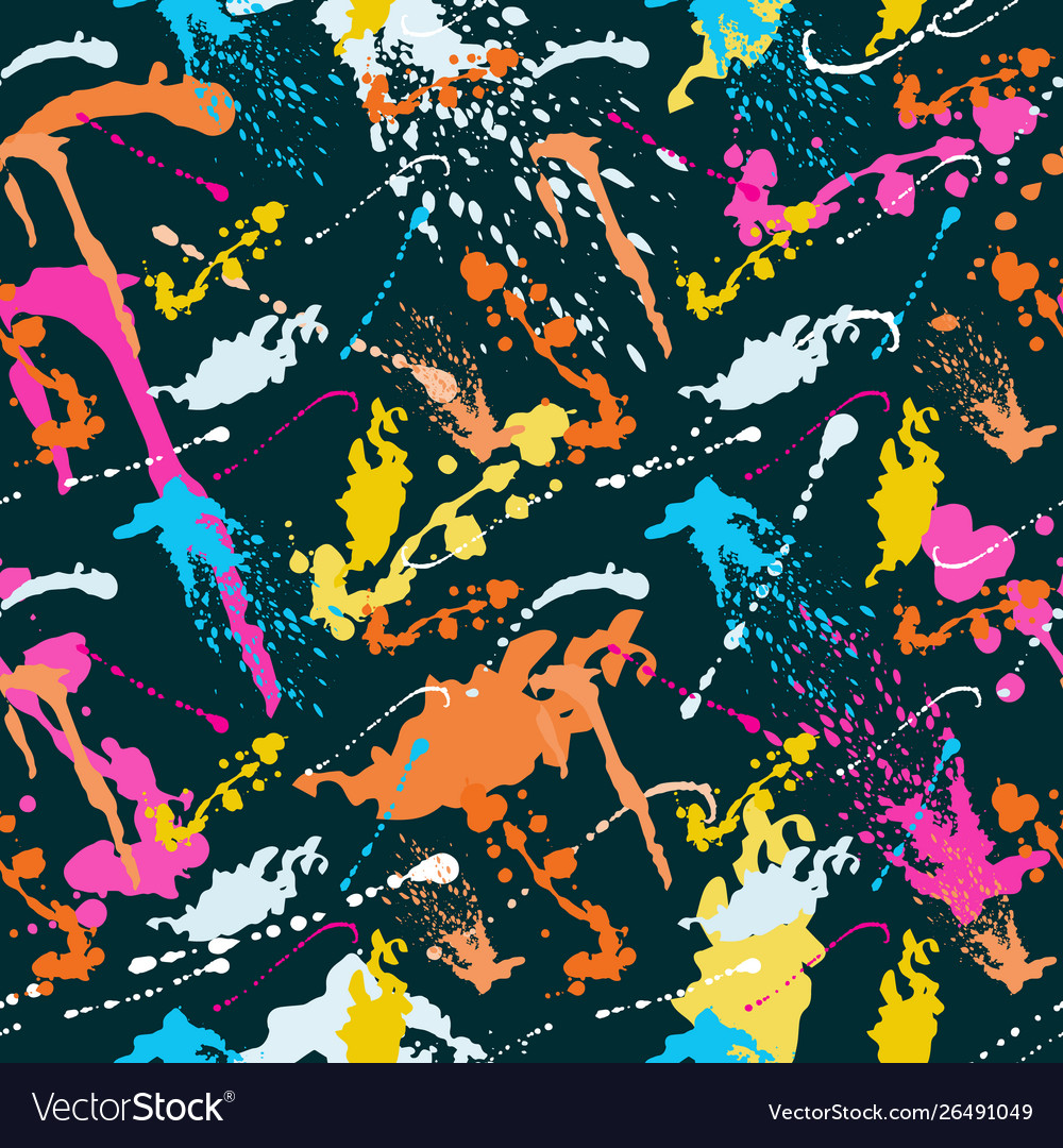 Detail Graffiti Colorful Seamless Pattern Nomer 43