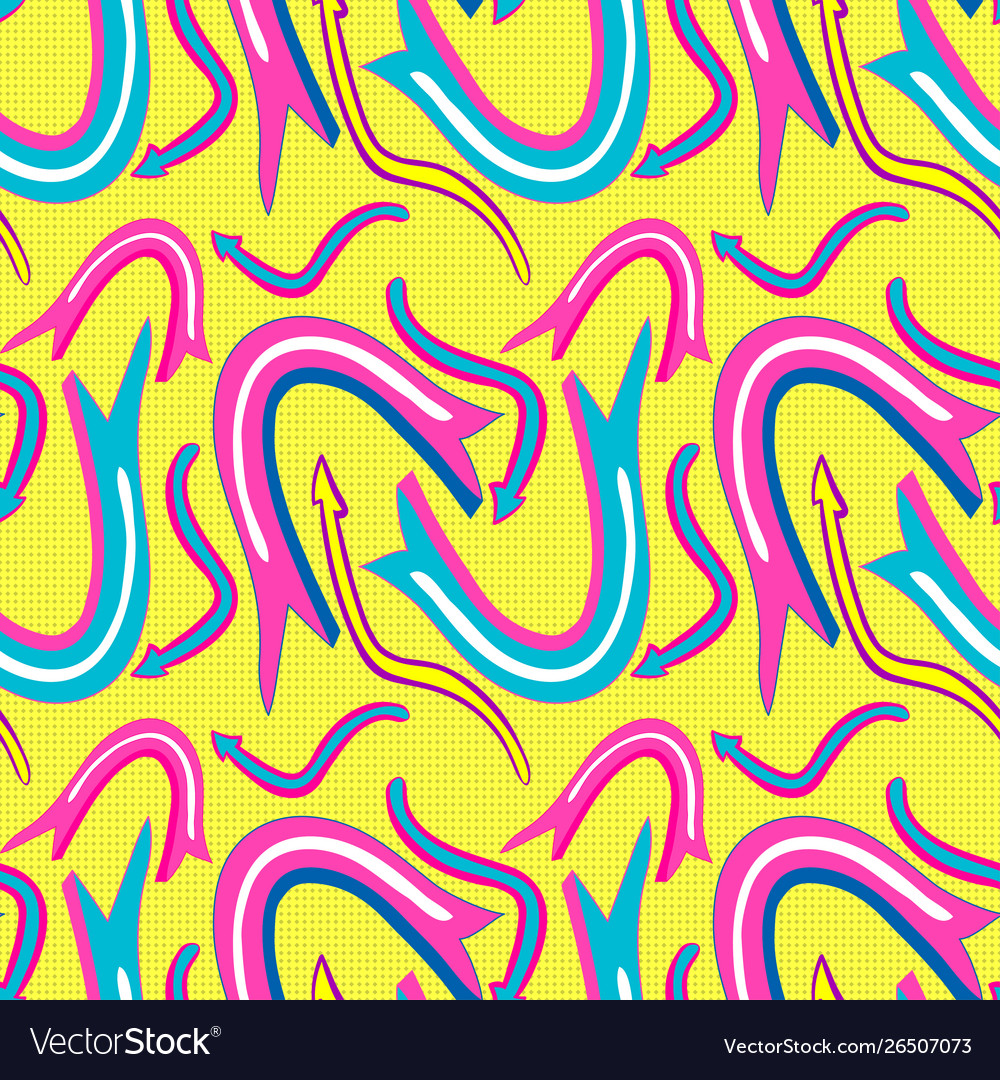 Detail Graffiti Colorful Seamless Pattern Nomer 45