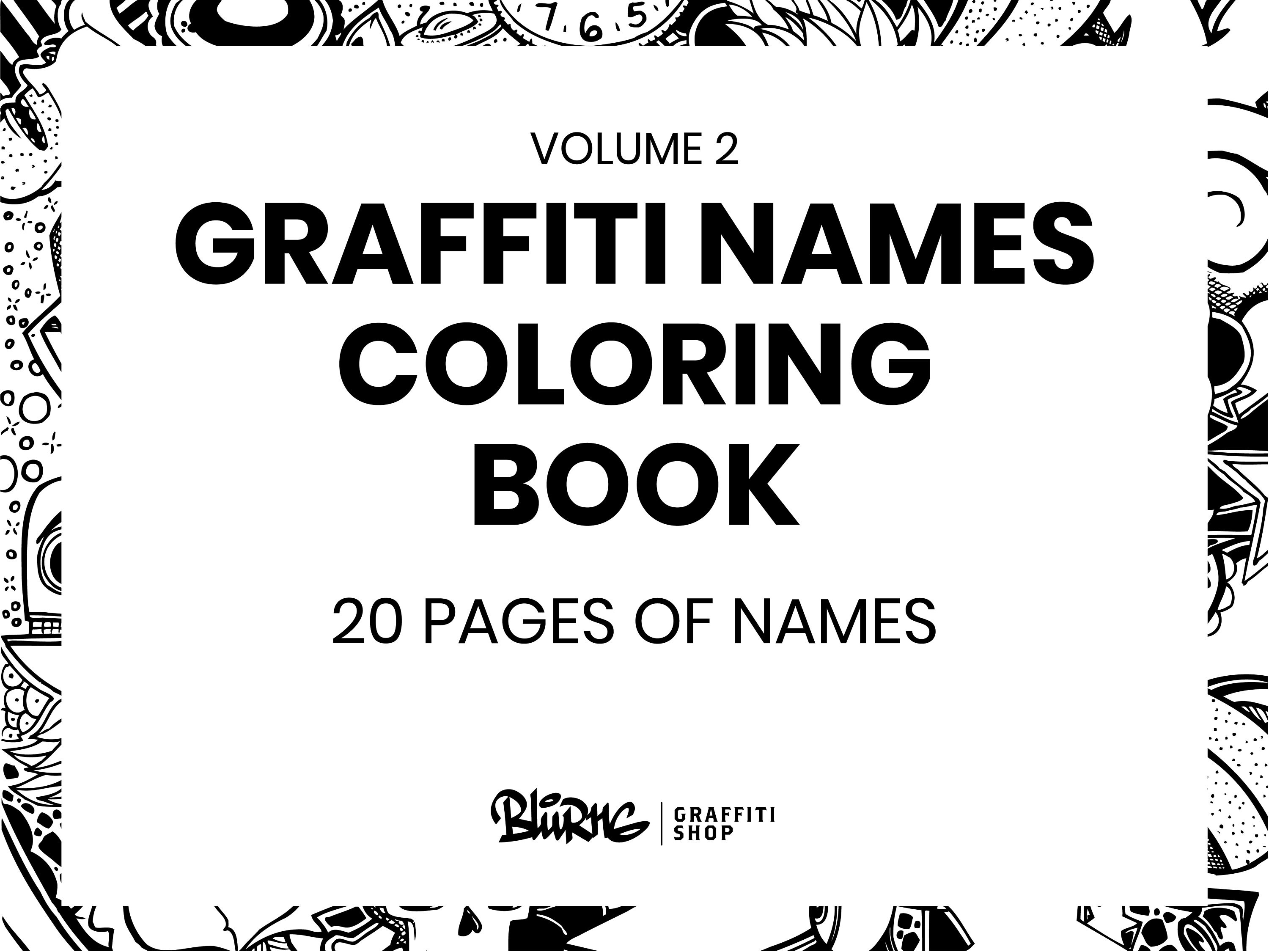 Detail Graffiti Coloring Book 2 Nomer 30
