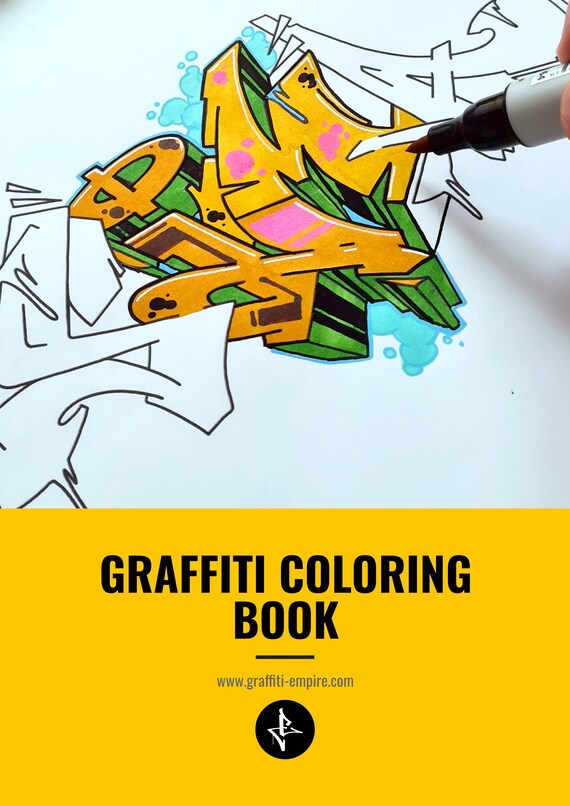 Detail Graffiti Coloring Book 2 Nomer 6