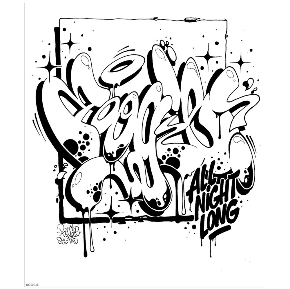 Detail Graffiti Coloring Book 3 International Styles Nomer 32