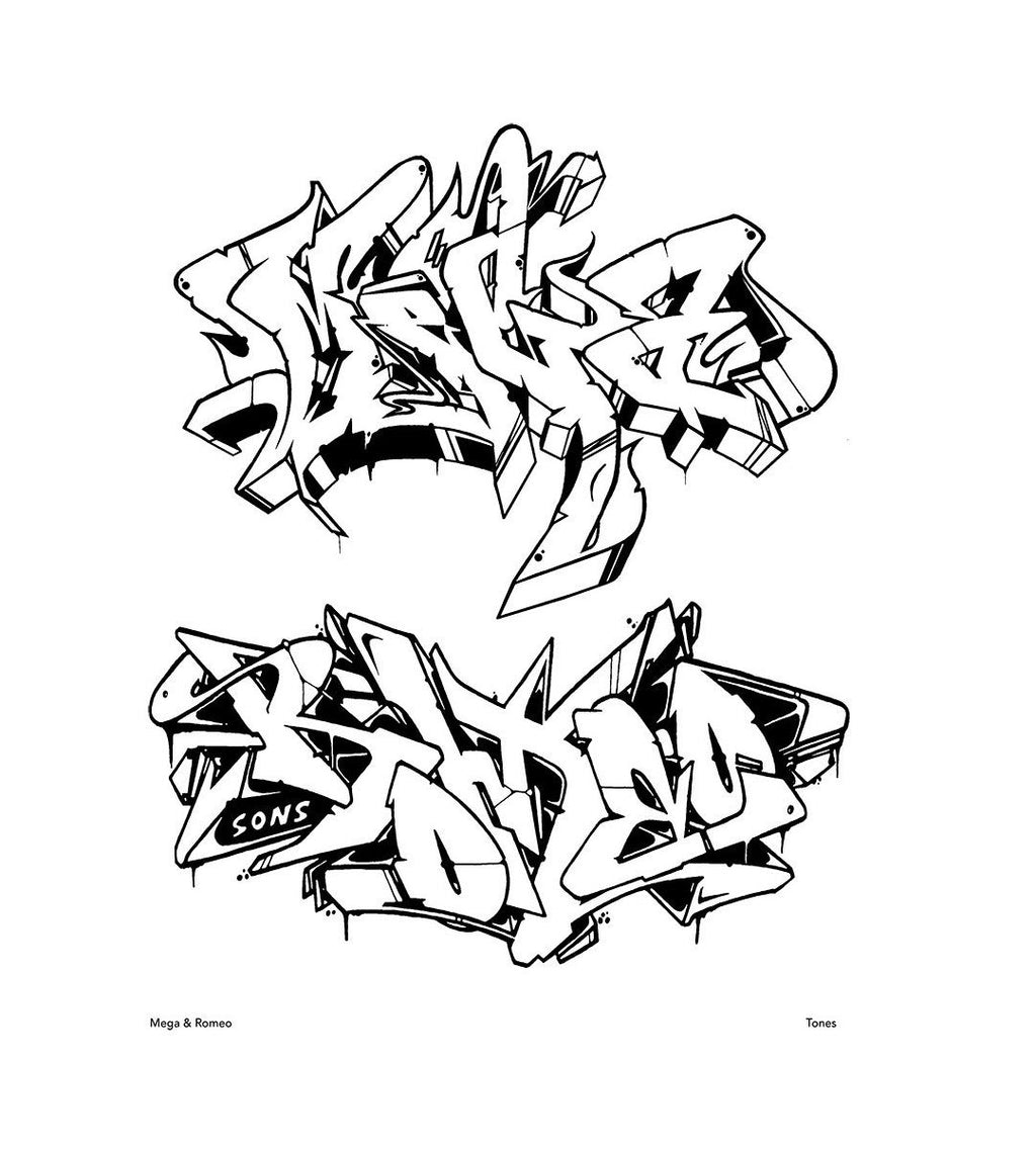 Detail Graffiti Coloring Book 3 International Styles Nomer 10