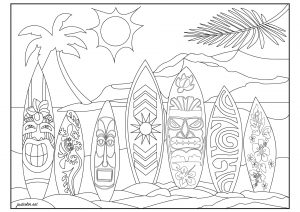 Detail Graffiti Coloring Book For Adults At The Beach Nomer 22