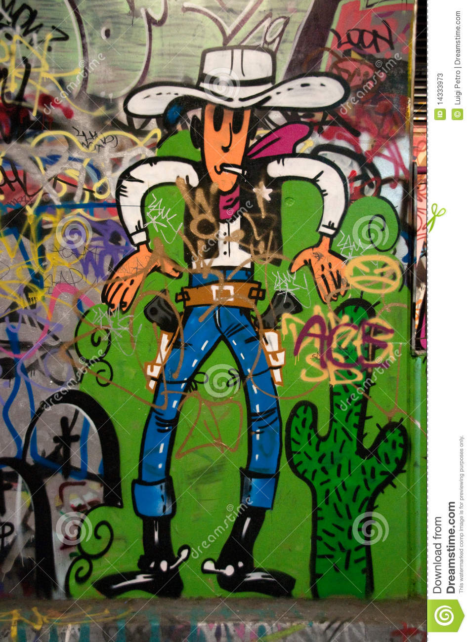 Detail Graffiti Cowboy Nomer 9