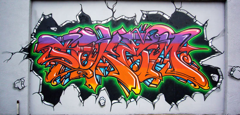 Detail Graffiti Cracked Wall Nomer 49