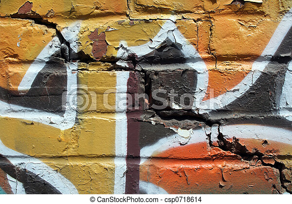 Detail Graffiti Cracked Wall Nomer 52