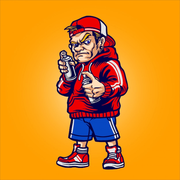 Detail Graffiti Creator Character Vector Nomer 2