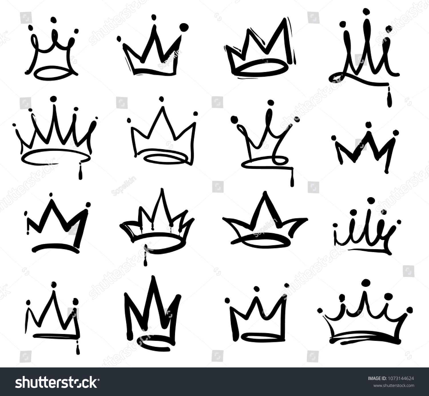 Detail Graffiti Crown Vector Nomer 8