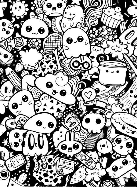 Detail Graffiti Cute Monster Characters Nomer 44