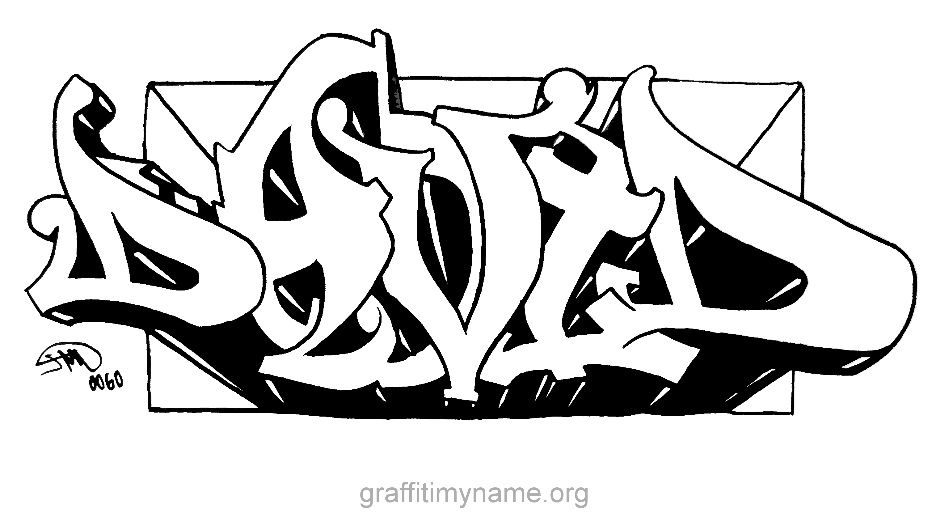 Detail Graffiti Davin Nomer 4