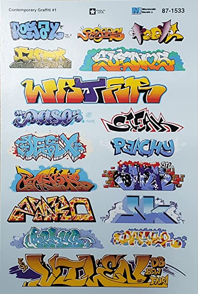 Detail Graffiti Decals For Model Trains Nomer 9