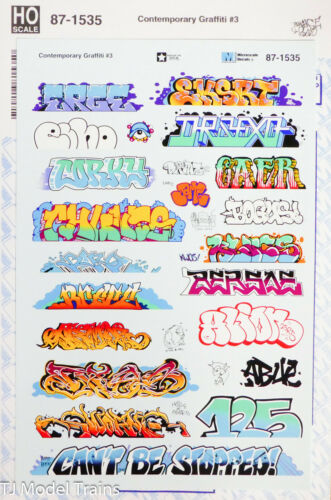 Detail Graffiti Decals For Model Trains Nomer 18