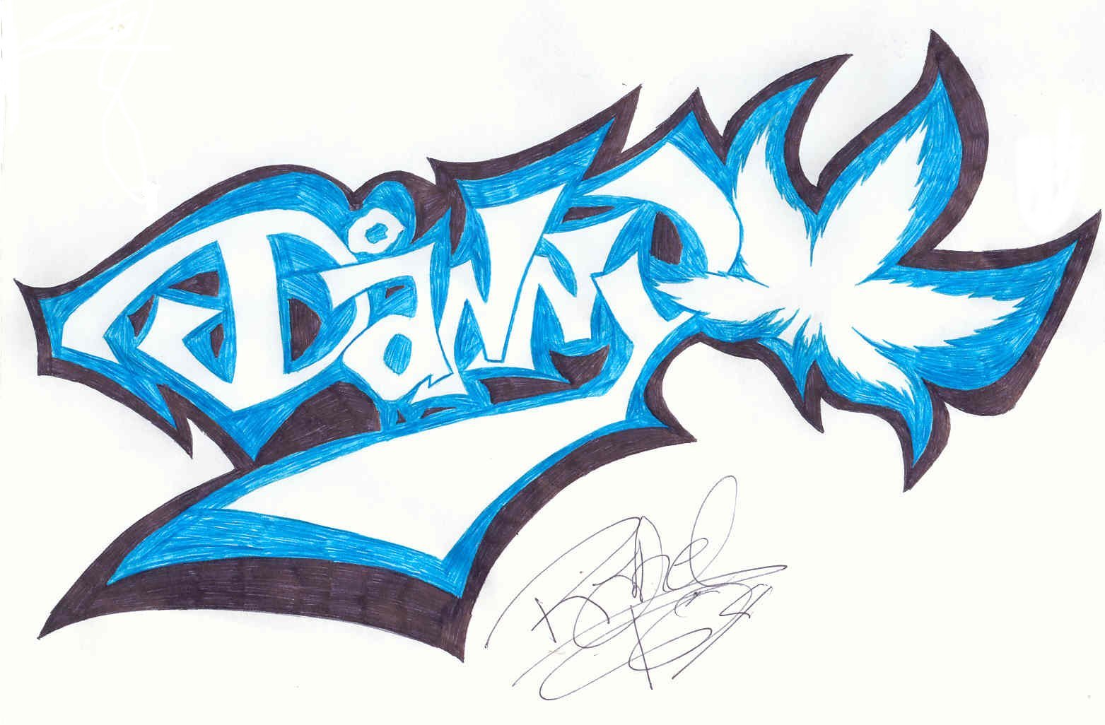 Detail Graffiti Denny Nomer 9