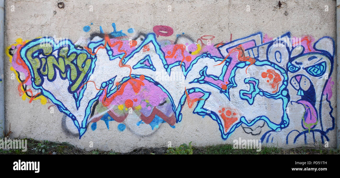 Detail Graffiti Desi Nomer 24