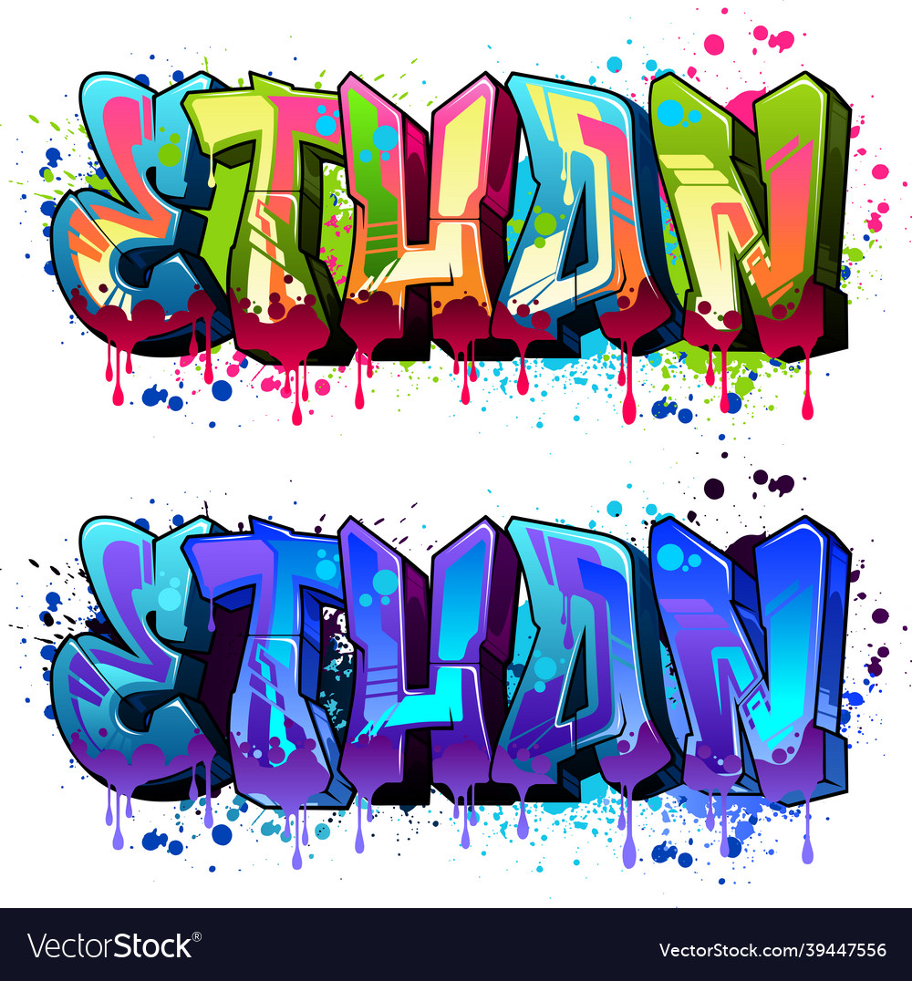 Detail Graffiti Design Name Nomer 28