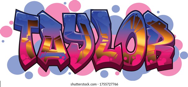 Detail Graffiti Design Name Nomer 40