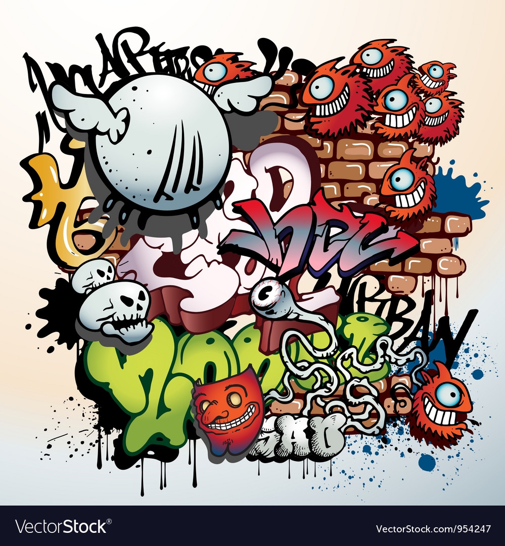 Graffiti Design Vector - KibrisPDR