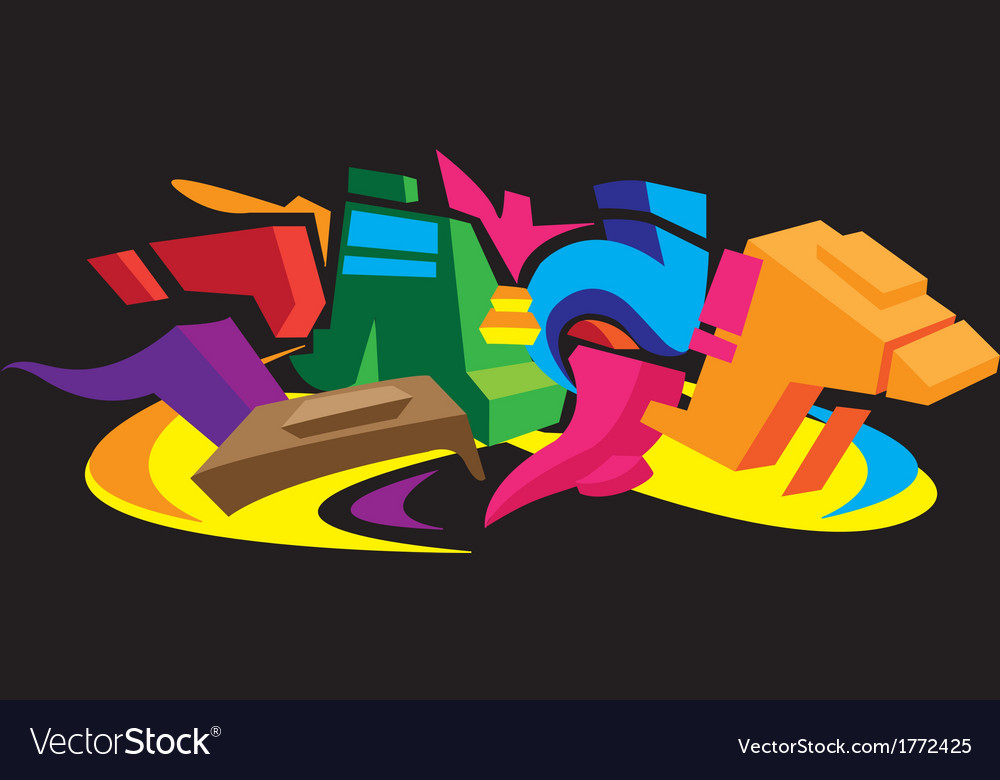 Detail Graffiti Design Vector Nomer 39