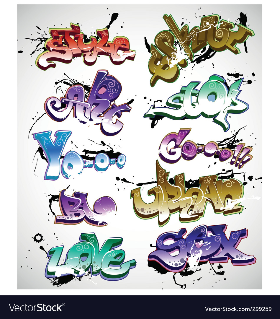 Detail Graffiti Design Vector Nomer 43