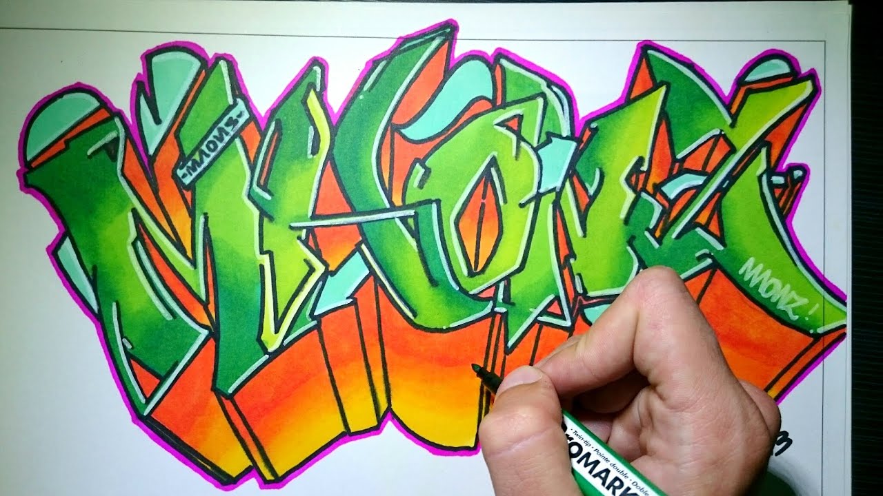 Detail Graffiti Designs To Draw On Paper Nomer 18
