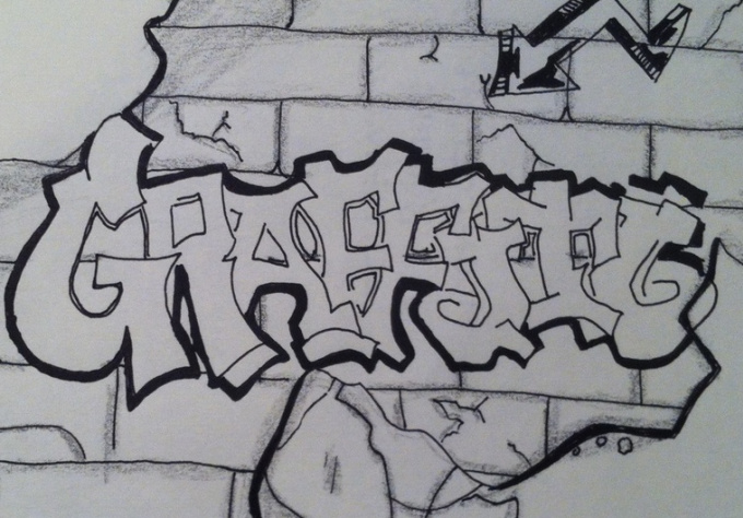 Detail Graffiti Designs To Draw On Paper Nomer 25