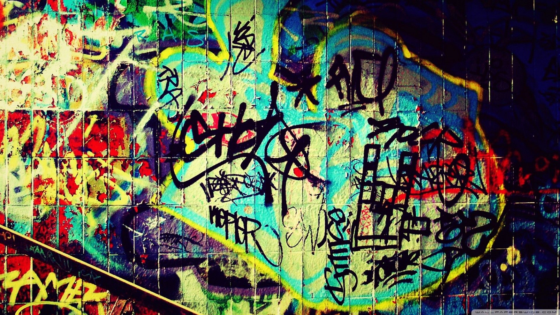 Detail Graffiti Desktop Wallpaper Hd 1080p Nomer 10