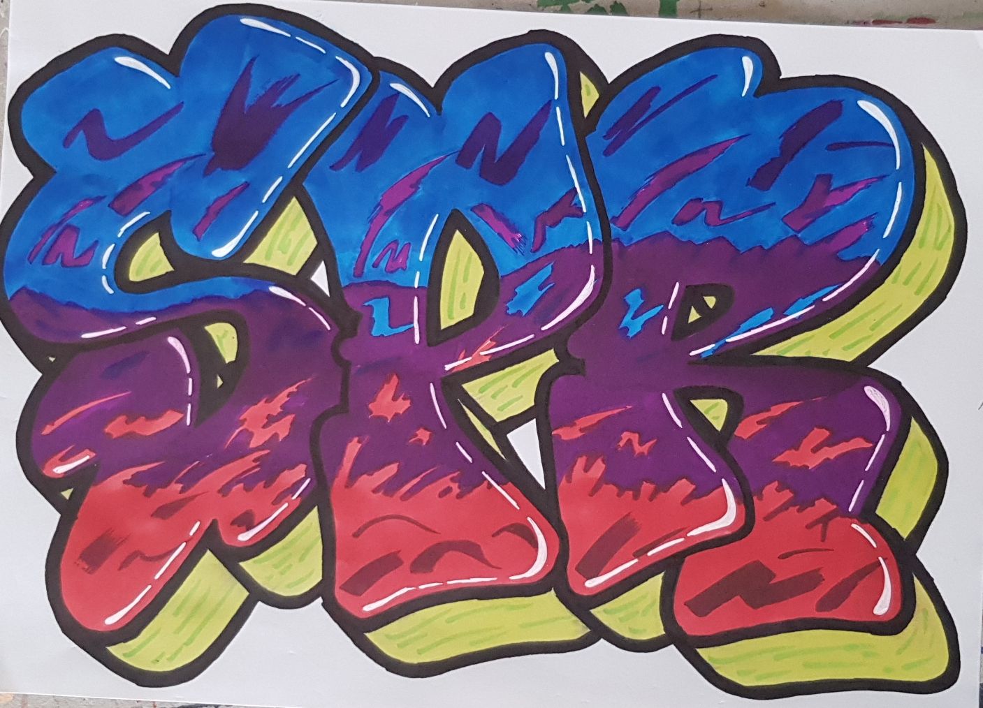 Detail Graffiti Deven Nomer 34