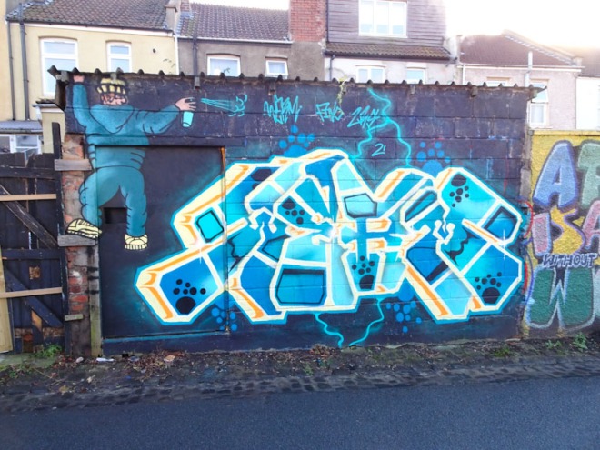Detail Graffiti Devon Nomer 45