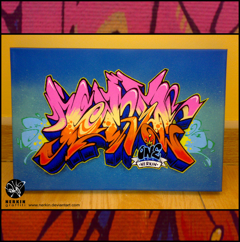 Detail Graffiti Di Canvas Nomer 20