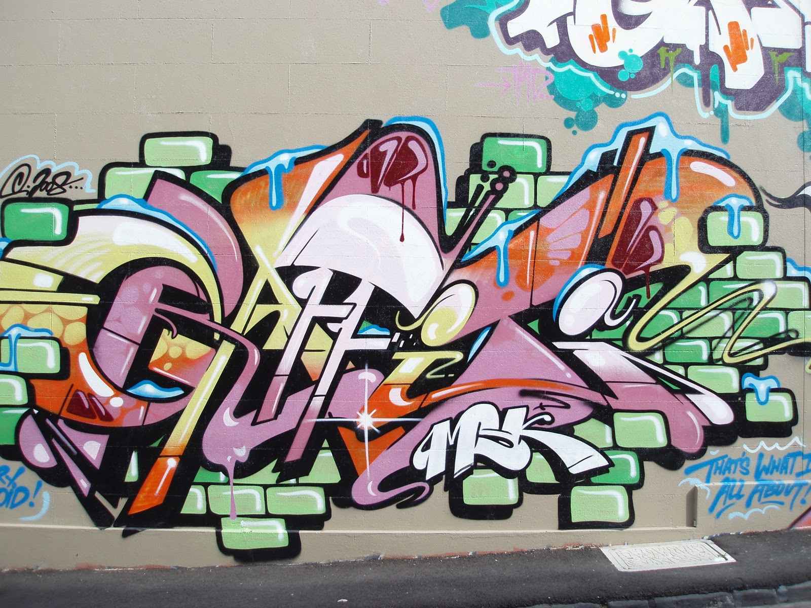 Detail Graffiti Di Gambar Menggunakan Nomer 30