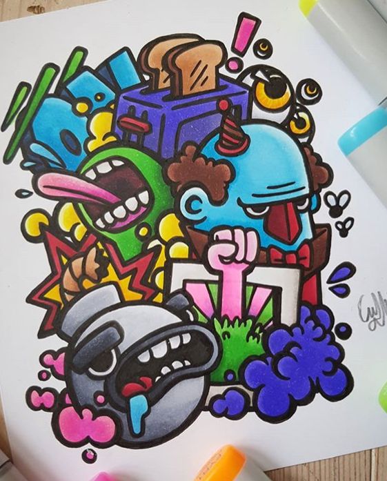 Detail Graffiti Doddle Sketch Nomer 18