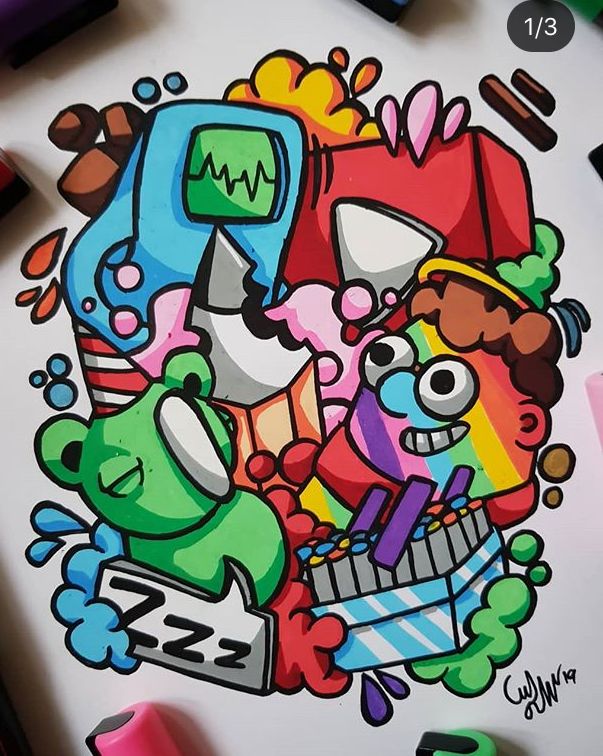 Detail Graffiti Doddle Sketch Nomer 25