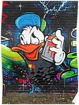 Graffiti Donal Bebek - KibrisPDR