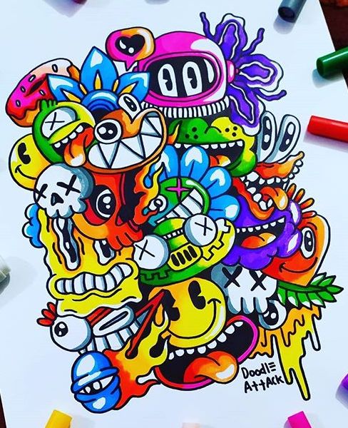 Detail Graffiti Doodle Art Nomer 23