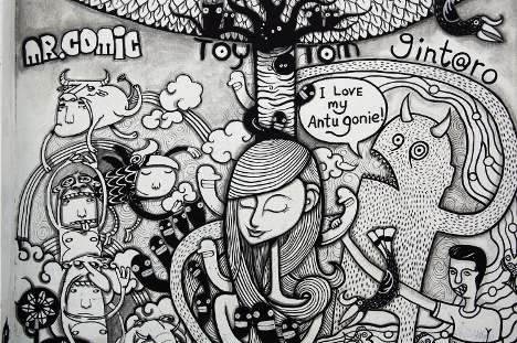 Detail Graffiti Doodle Art Kota Nomer 4