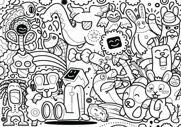 Detail Graffiti Doodle Character Nomer 55