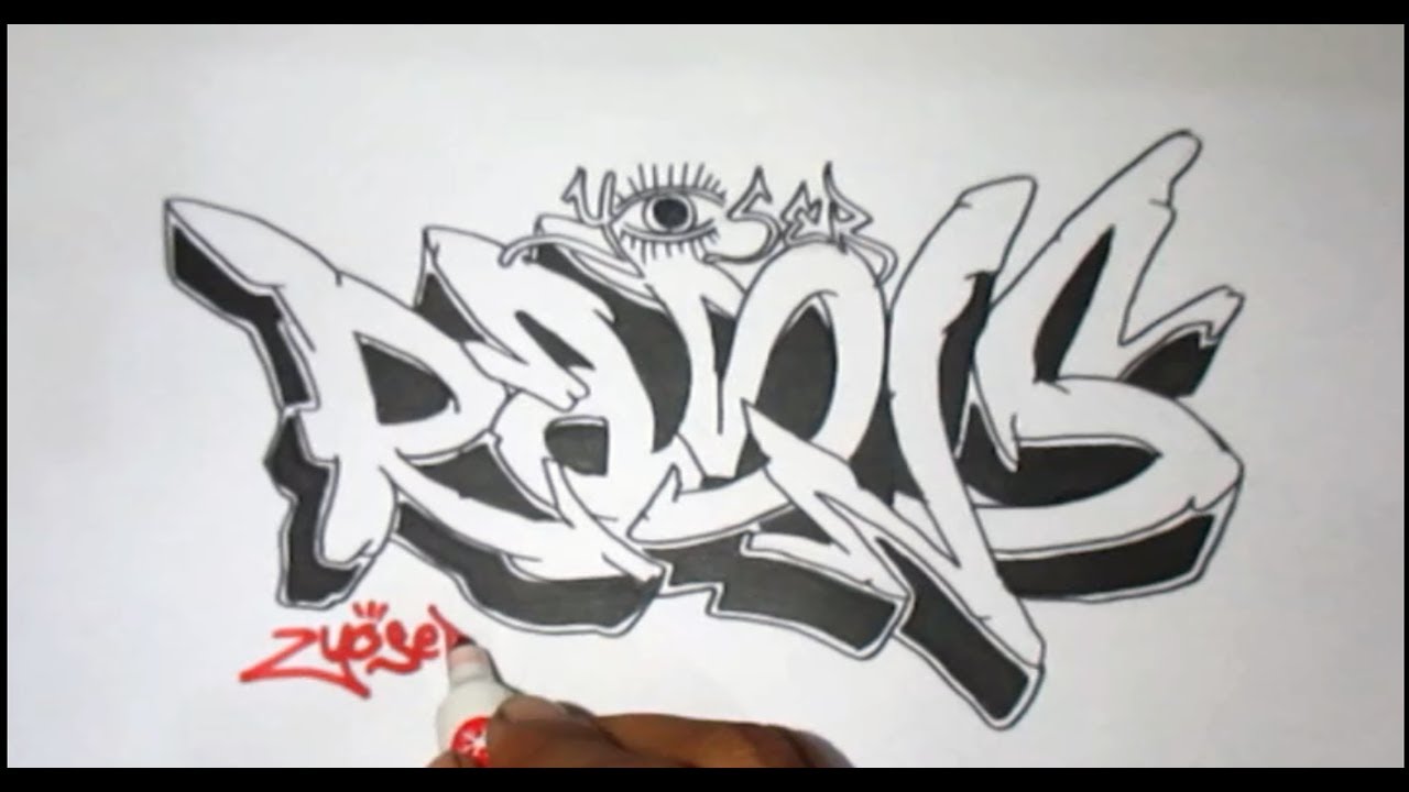 Detail Graffiti Doodle Di Kertas Nomer 15