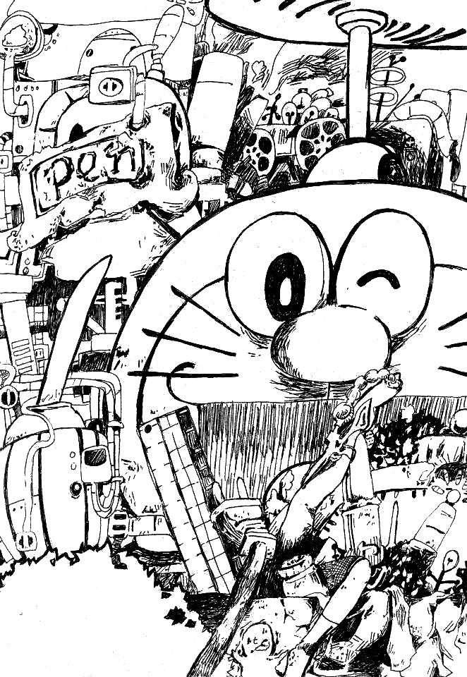 Detail Graffiti Doodle Doraemon Nomer 3