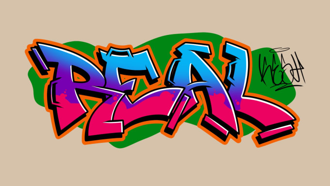 Detail Graffiti Doodle Nama Rian Nomer 32