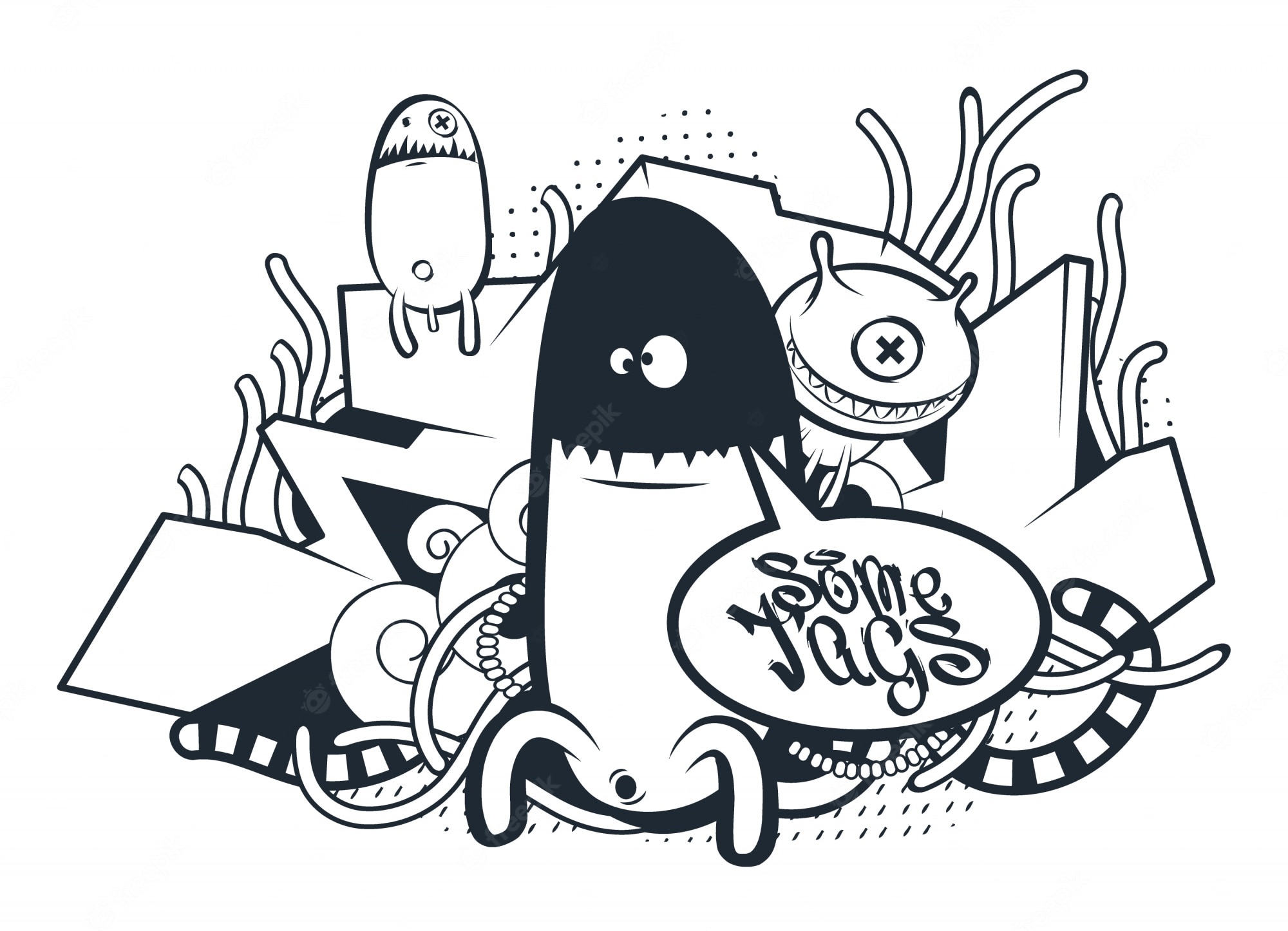 Detail Graffiti Doodle Wizard Nomer 21