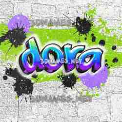 Detail Graffiti Dora Nomer 7