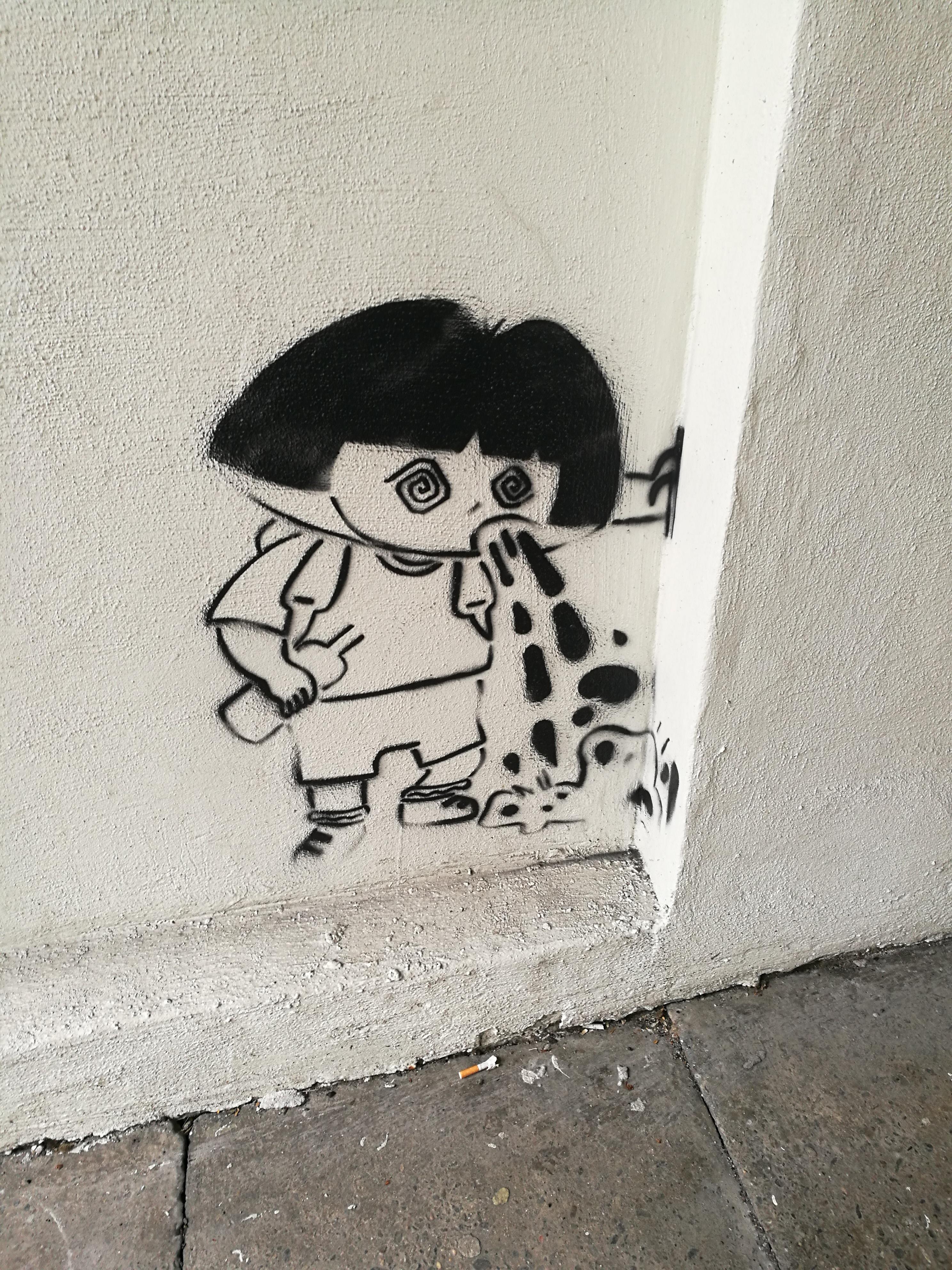 Detail Graffiti Dora Nomer 8