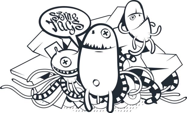 Detail Graffiti Draw Alien Nomer 49